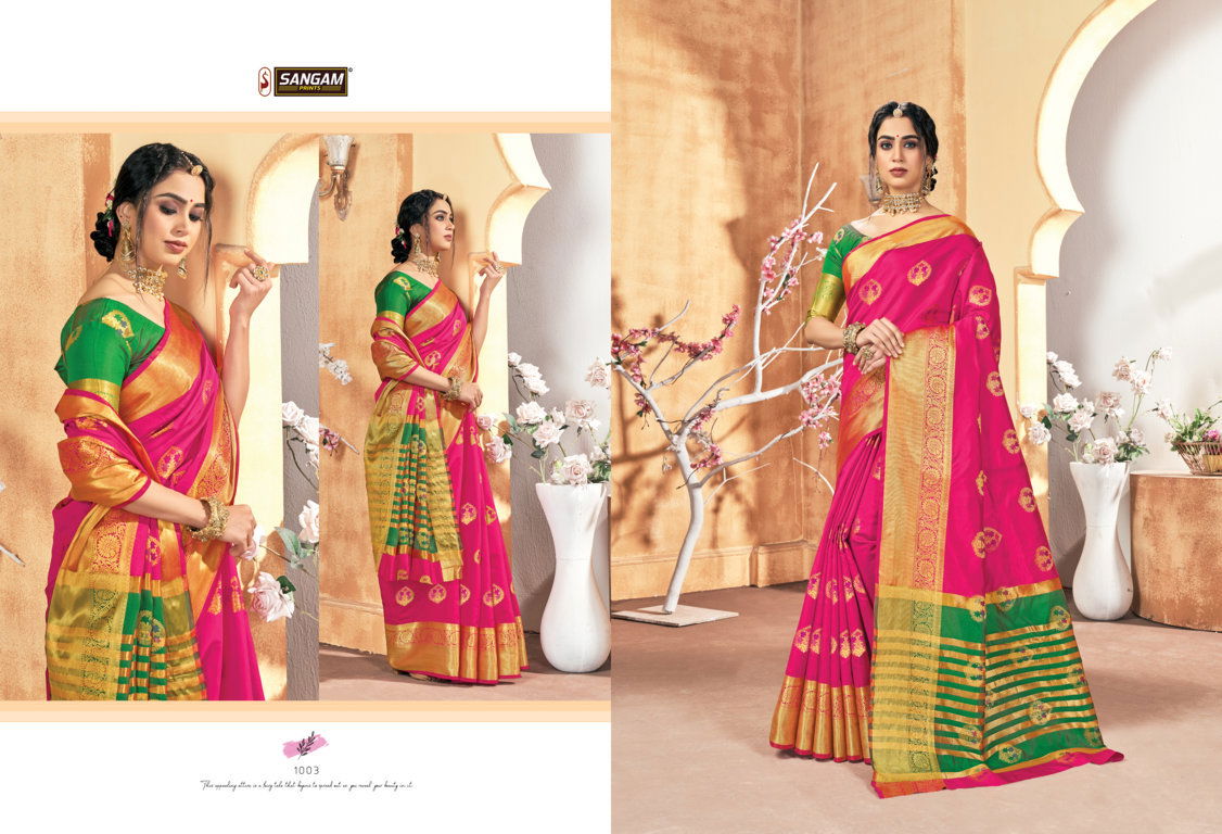 Sangam Vaishnavi Handloom  Latest Fancy Designer Silk Sarees Collection